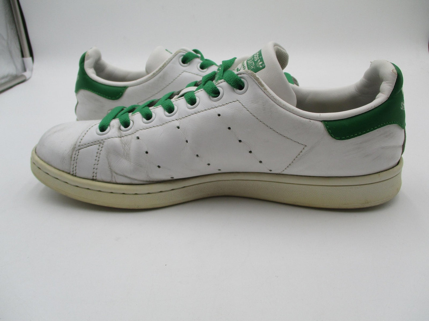 Adidas Stan Smith Shoes Mens Size 10 White Green Leather Tennis Sneakers M203246