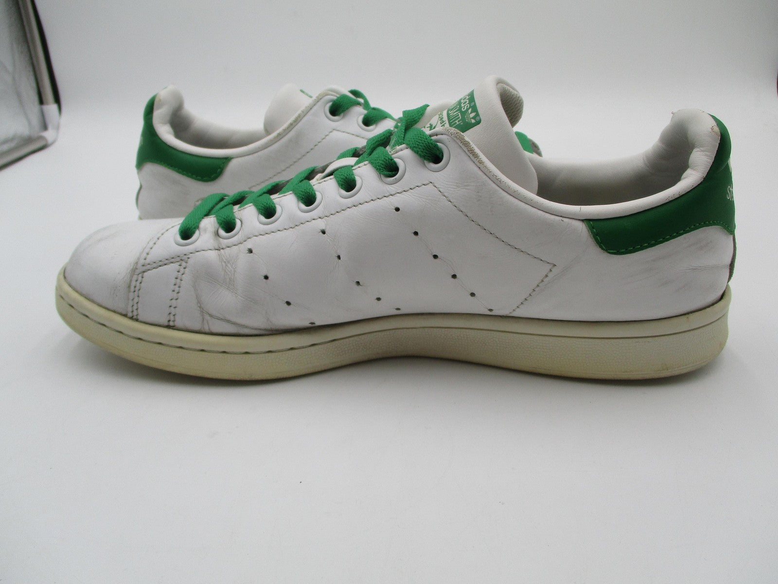 Adidas Stan Smith Shoes Mens Size 10 White Green Leather Tennis Sneakers M203246
