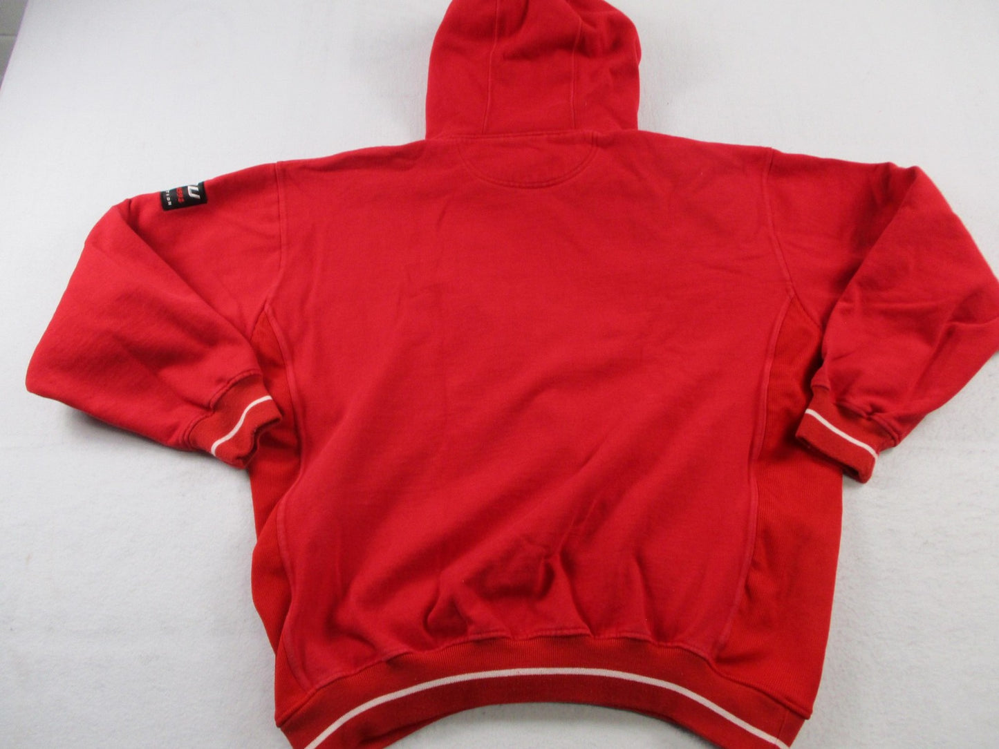FUBU Hoodie Mens XL Red Pullover Fleece Sweatshirt Jeans Collection 05921
