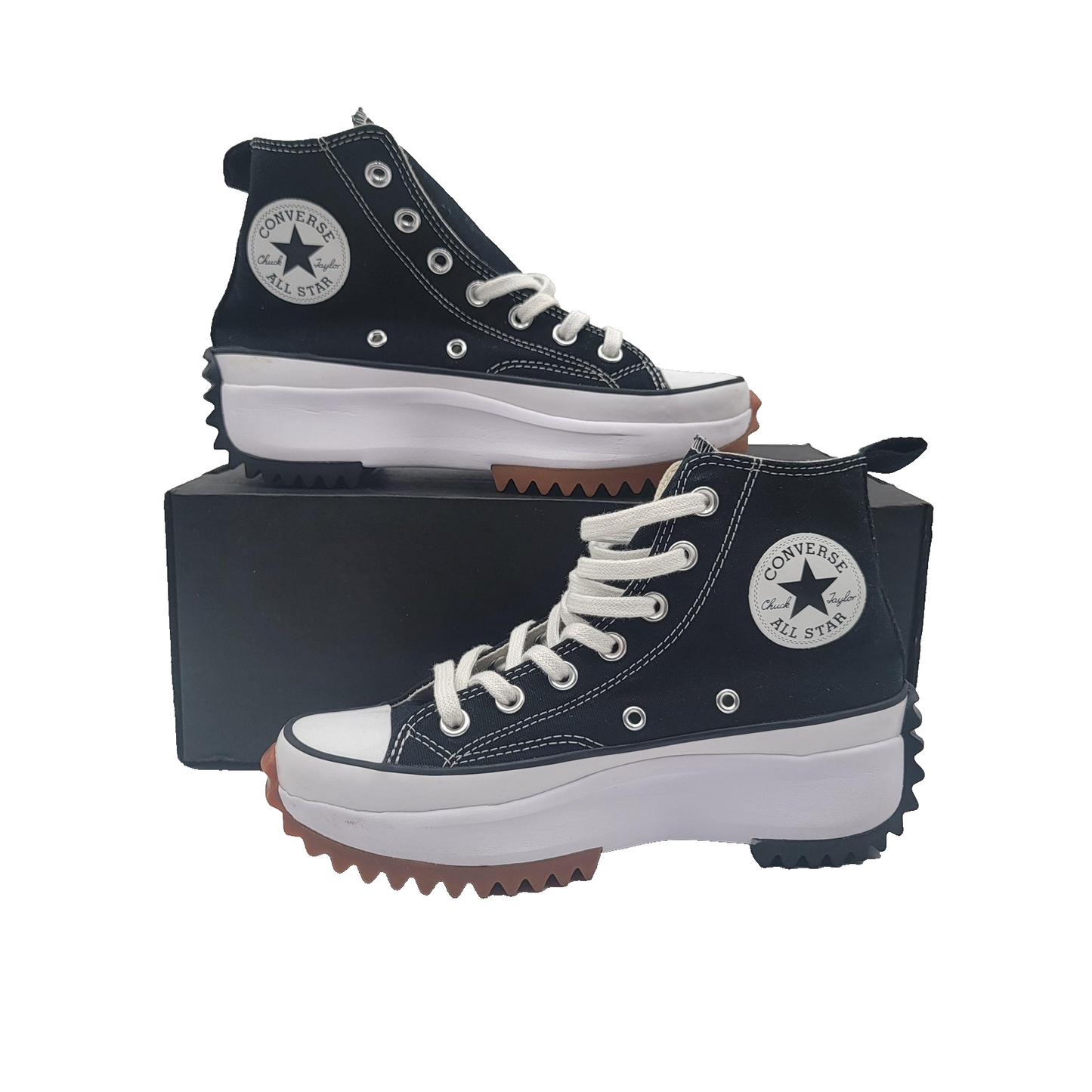 Converse Run Star Hike Hi Shoes Mens Sz 5 Womens 6.5 Black Platform 166800C 1A51
