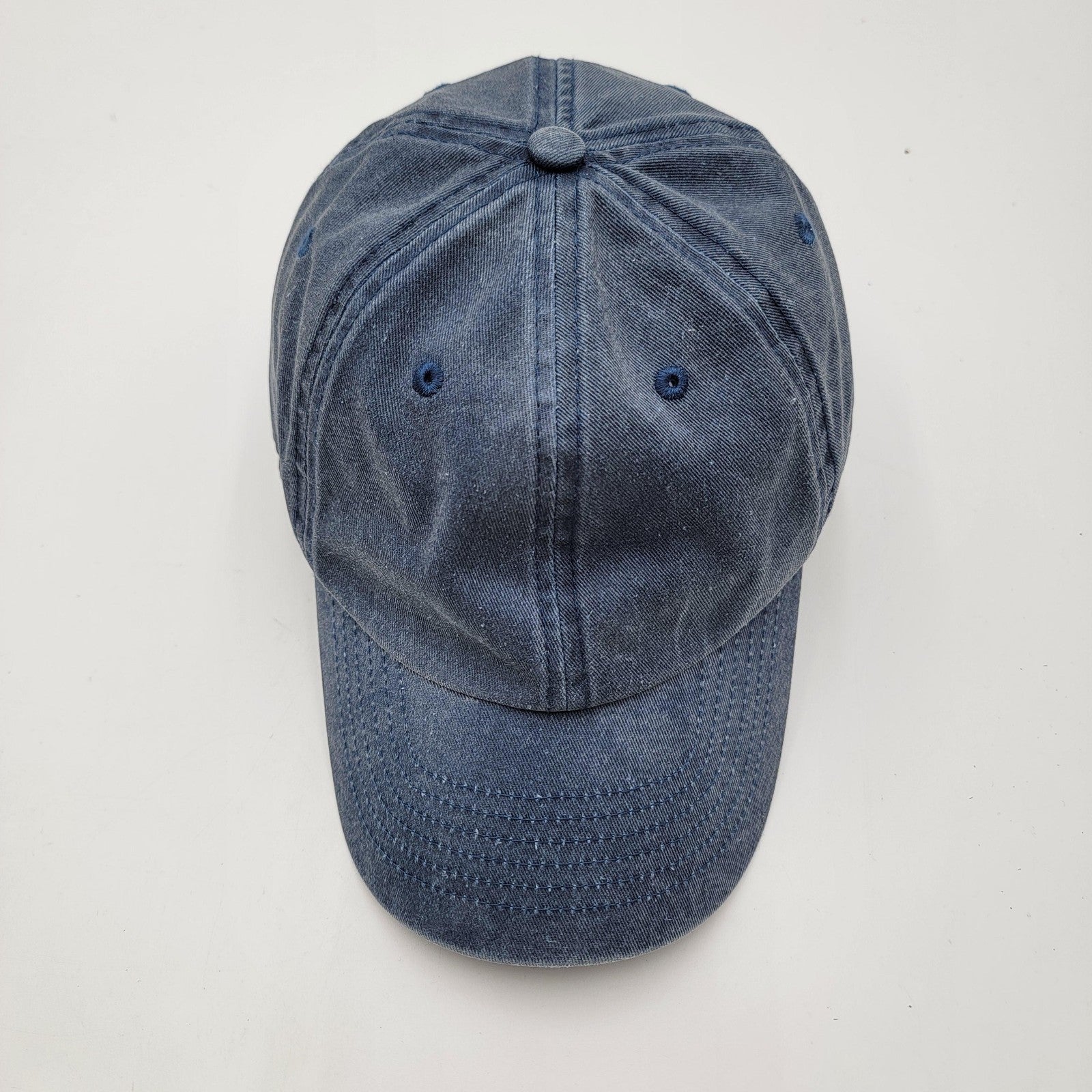 UpWest Hat Cap Strap Back Blue Denim Embroidered Mens One Size Casual Classic5