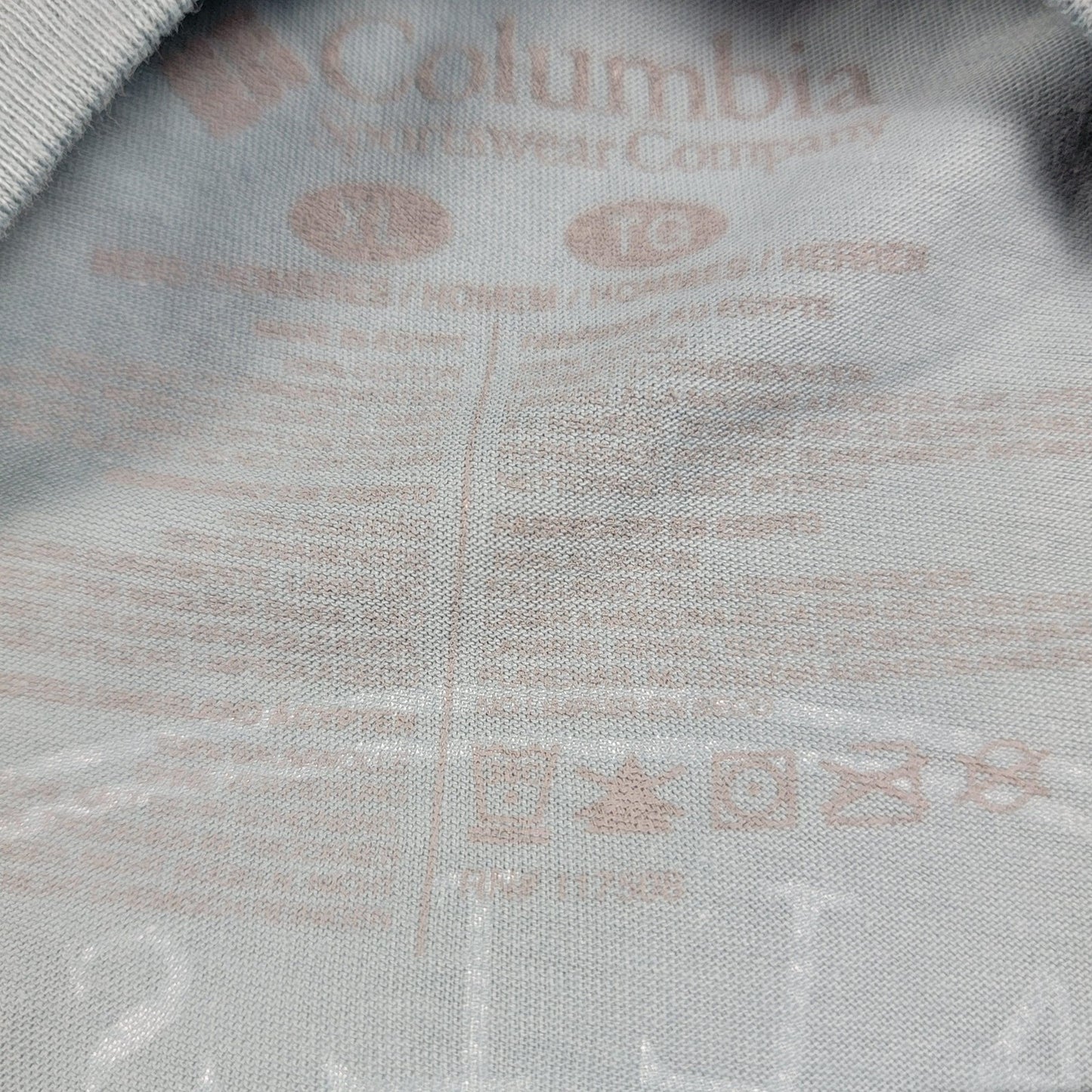 Columbia Shirt Mens XL Pacific Northwest Hiking Outdoor Tee Snoqualmie Falls 9378