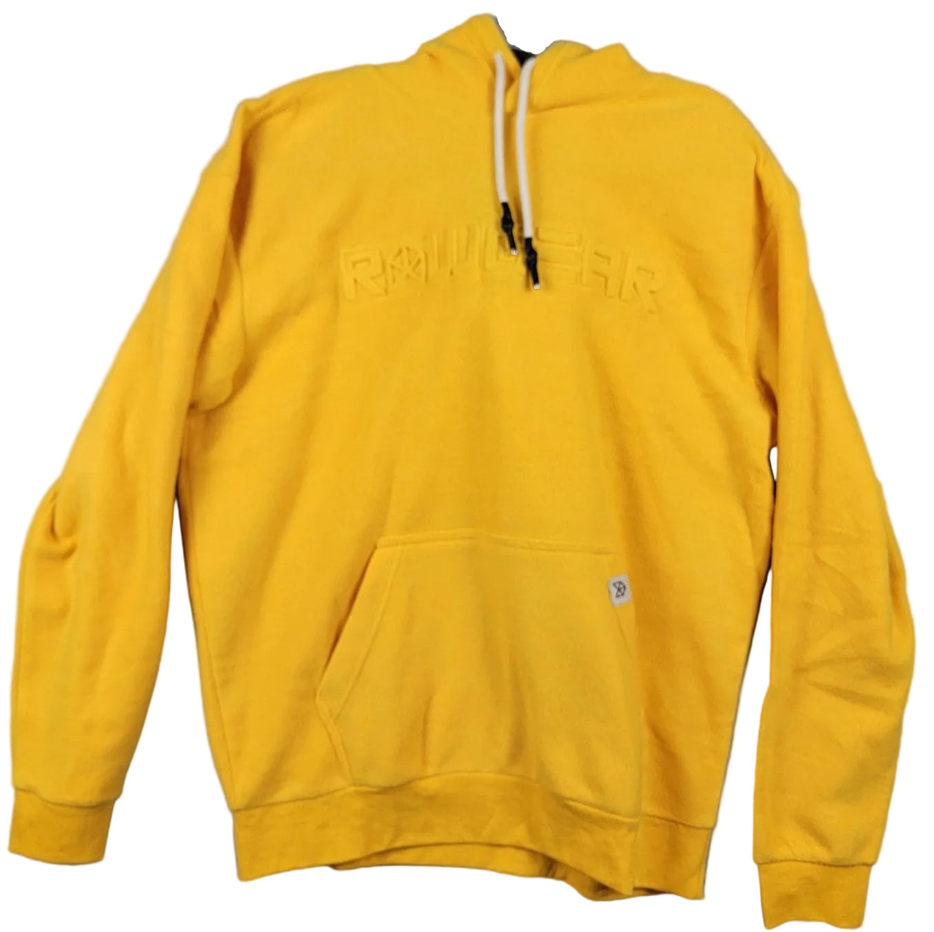 RawGear Oversized Pullover 1/3 Zip Fleece Jacket Yellow Sz M0