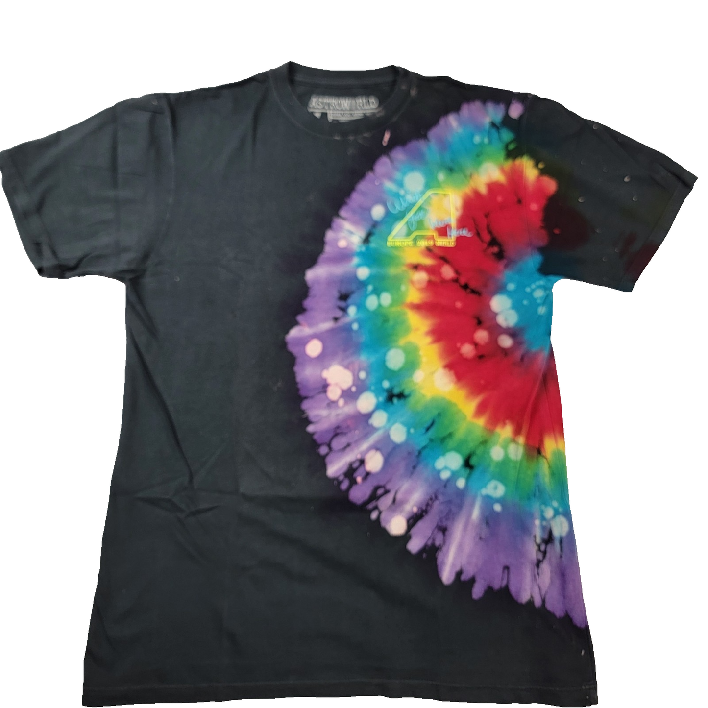 Astroworld Wish You Were Here Europe 2019 Tie Dye Travis Scott Tour Shirt L 11590