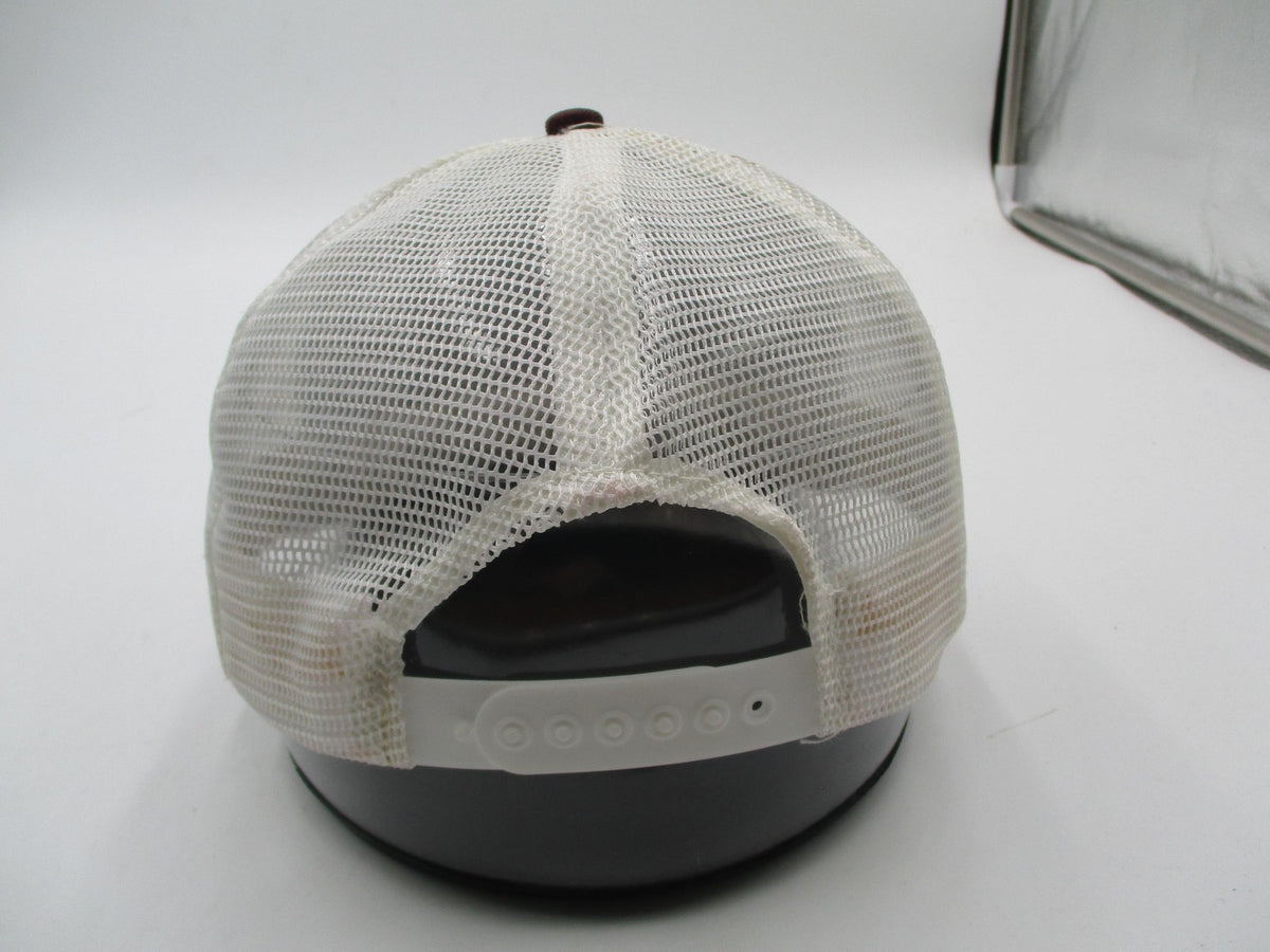 MacGregor Hat Cap Snap Back Mens One Size Red White Mesh Trucker Baseball5