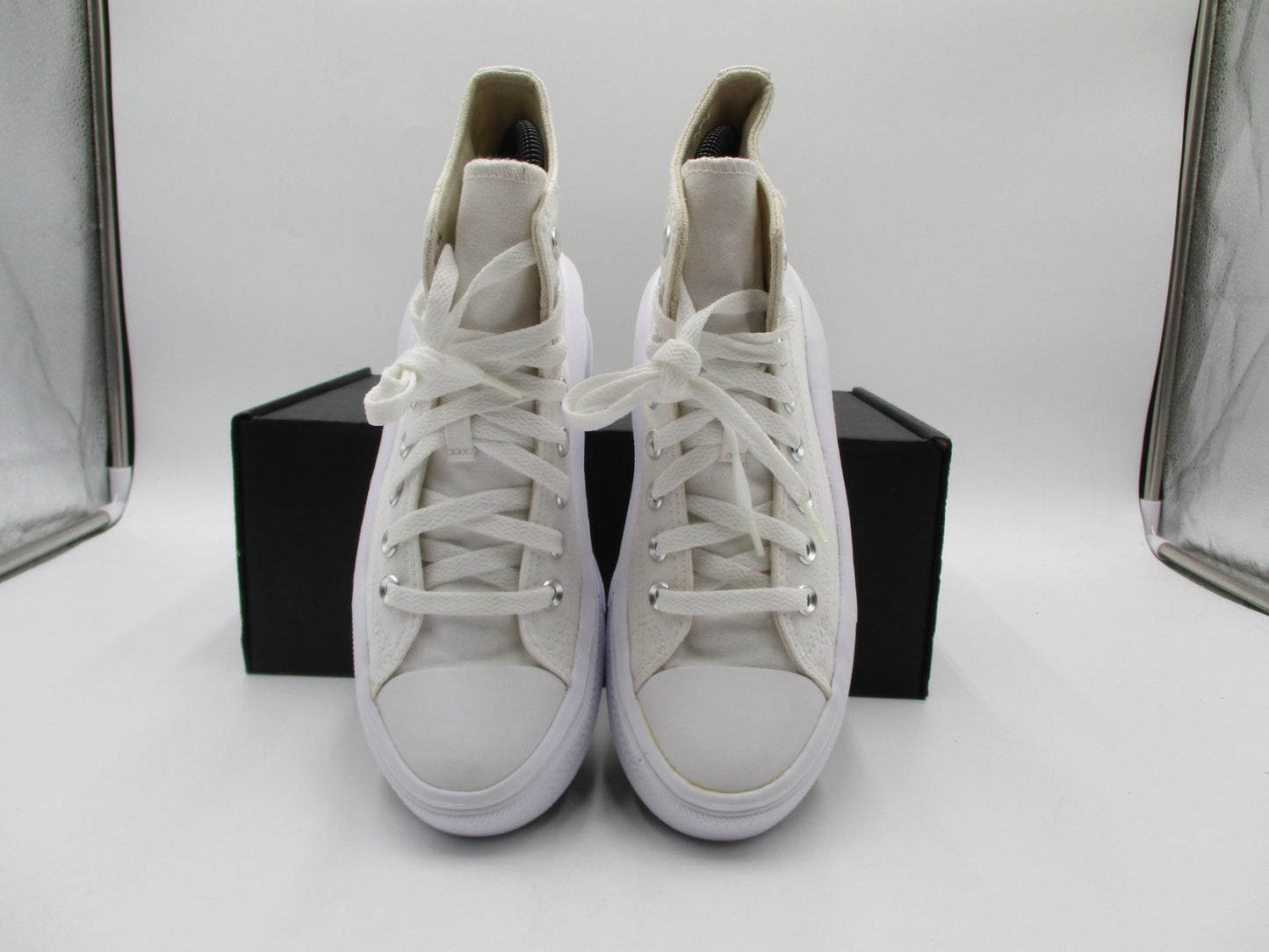 Converse CTAS Lift Platform Hi Canvas Women's Size 7 White 568498C (1B2)2