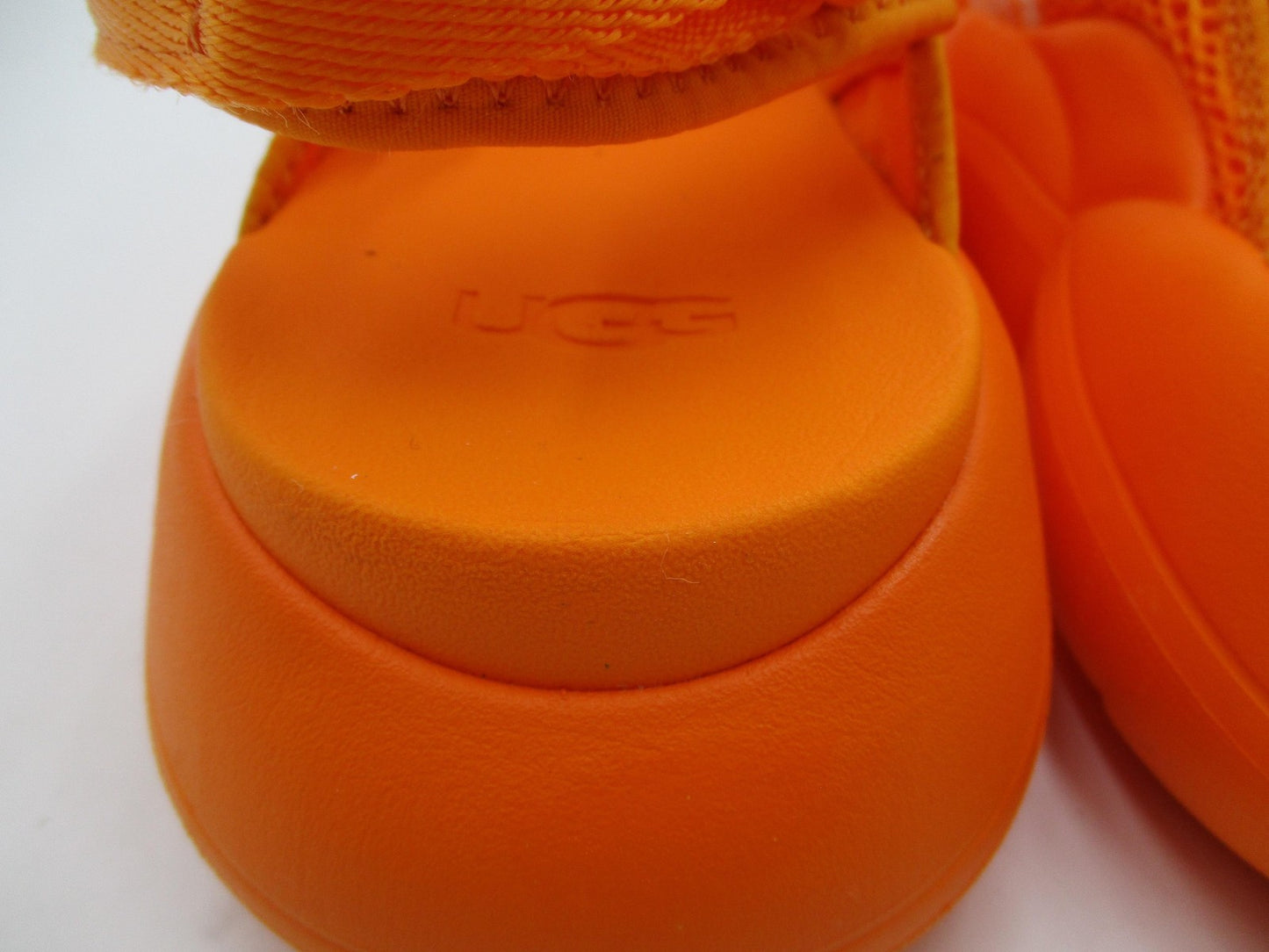 UGG 1110090 Shoes Womens Size 10 41 Orange Logo Strappy Platform Wedge Sandals5
