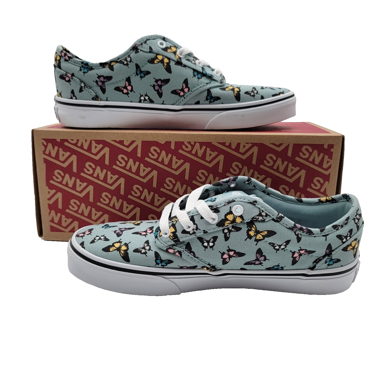 Vans Premium Atwood Lace Up Sneakers Missy Sz 5 VN000CM9M8I Butterfly Pattern1
