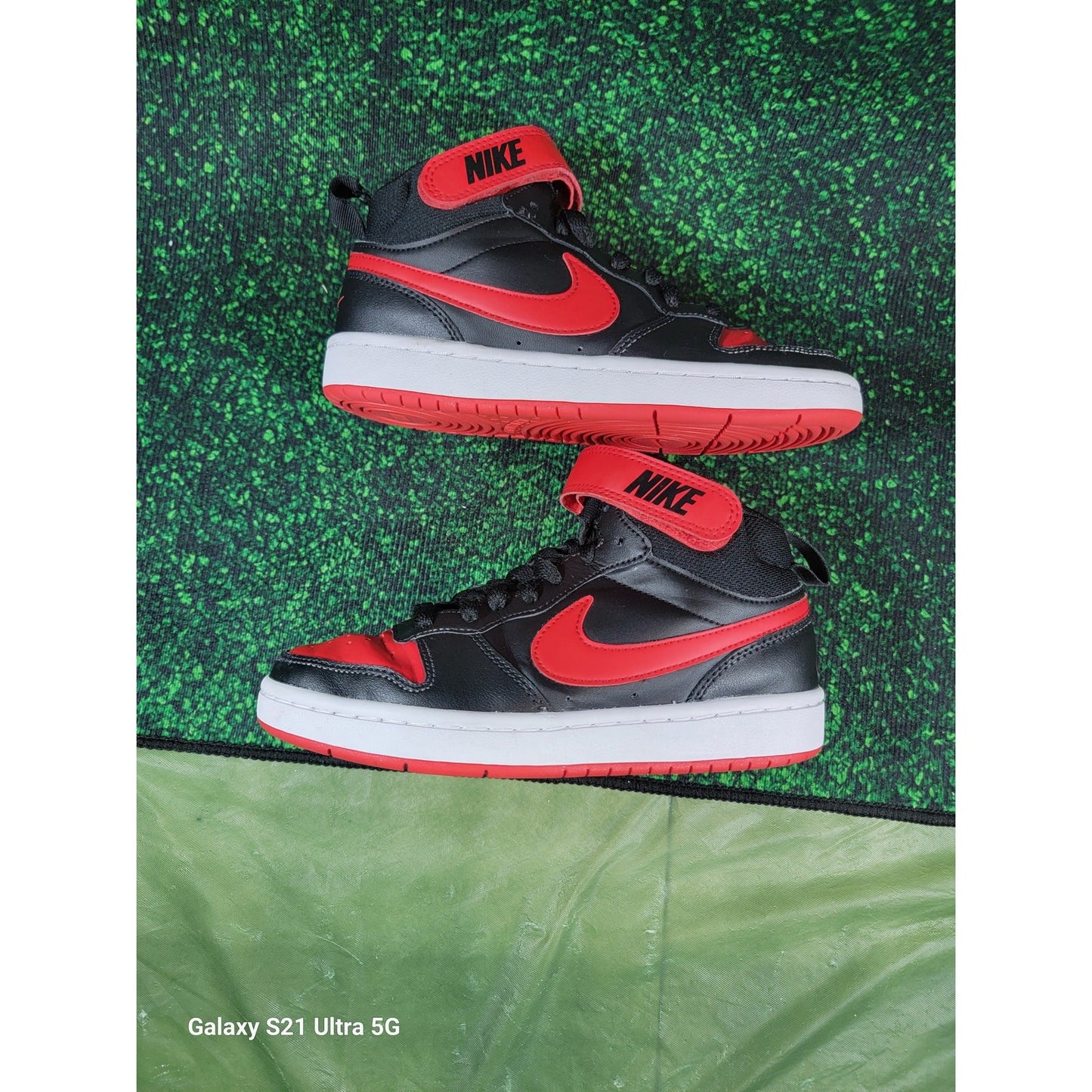 Nike Court Borough Mid 2 GS 'Bred' Sz 3.5Y CD77820031
