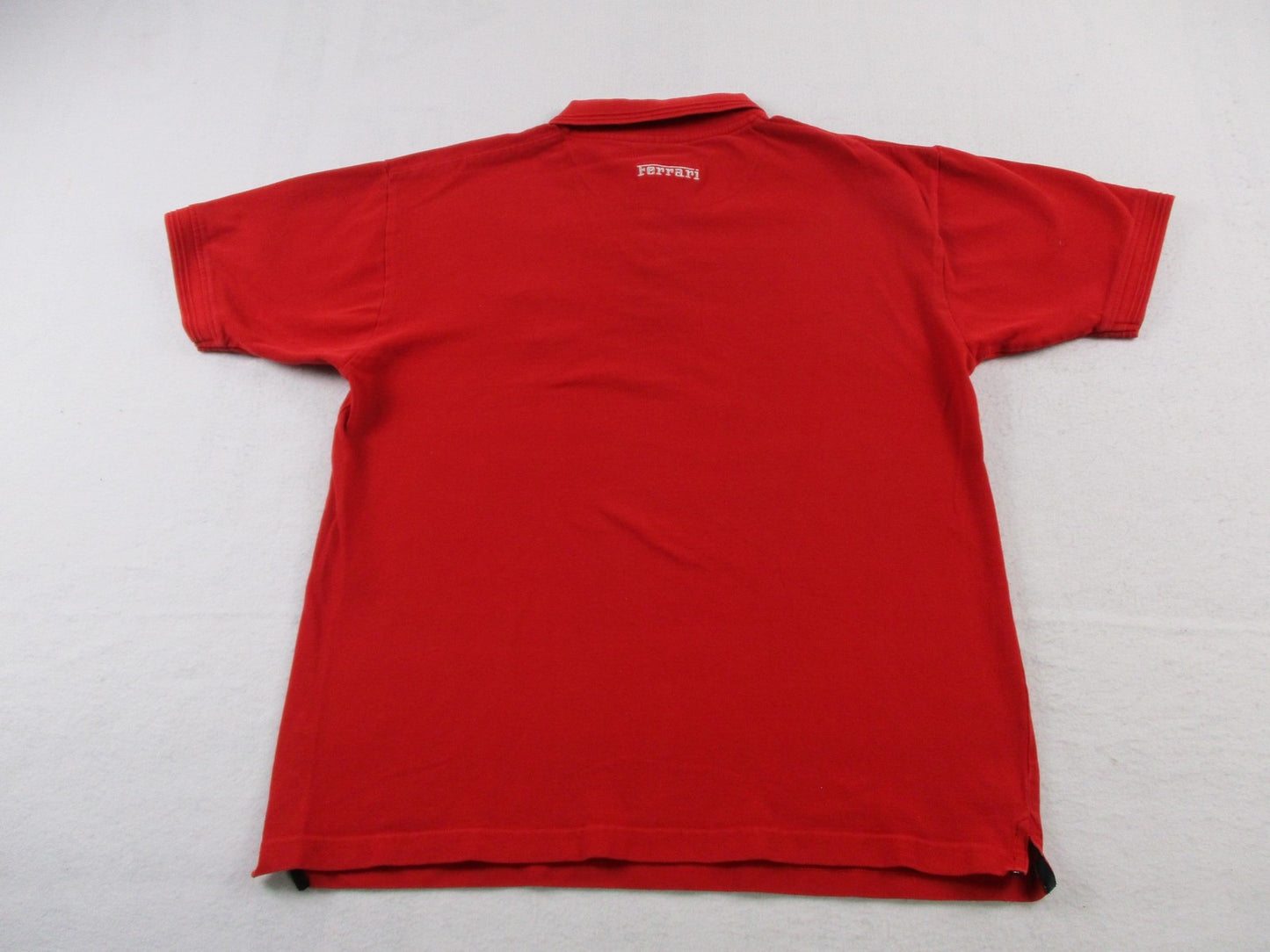 Ferrari Shirt Mens Large Red Formula 1 Racing Polo SF Shield Patch Logo1