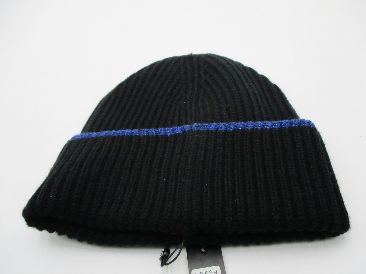 Circus By Sam Edelman Hat Beanie Womens One Size Black Stripe Logo Knit Winter4