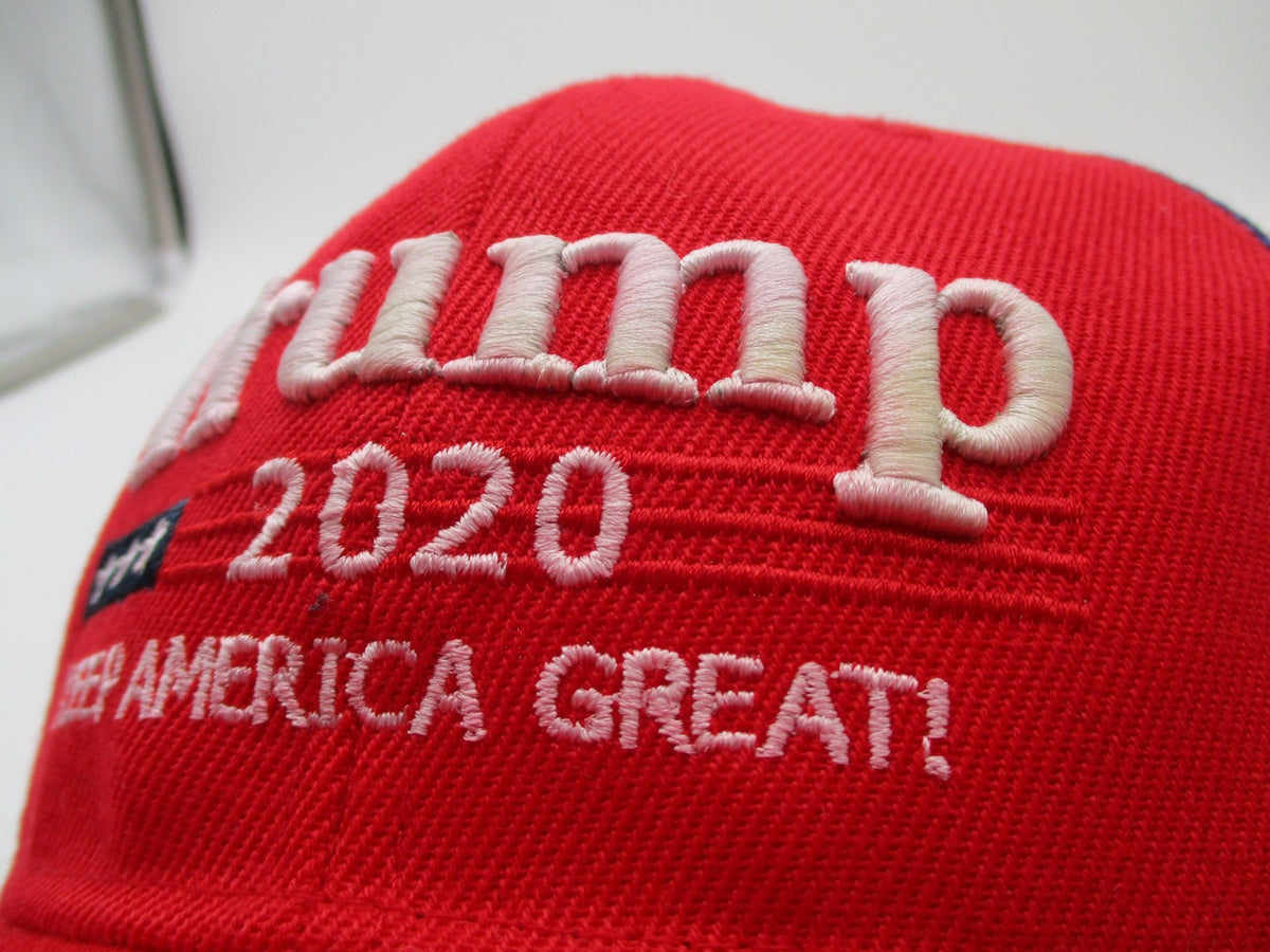 Trump 2020 Keep America Great Hat Cap Snap Back Mens One Size Red Flag USA3