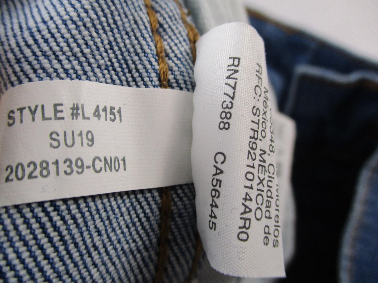 Madewell Jeans Womens 24 Blue High Rise Straight Button Fly Stretch Denim 14578