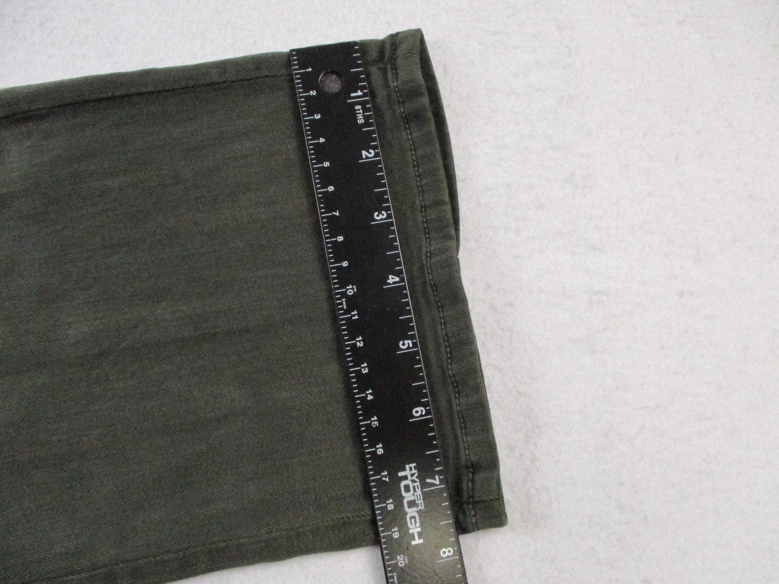 Fidelity Denim Panther Full Cargo Jeans Womens 26 Deep Sage Green Made USA 146112