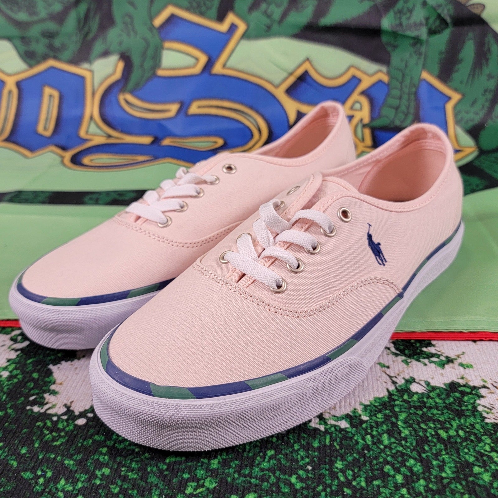 Polo Ralph Lauren KeatonPonyTennis Shoes Lt Pink Sz 10 NIB0