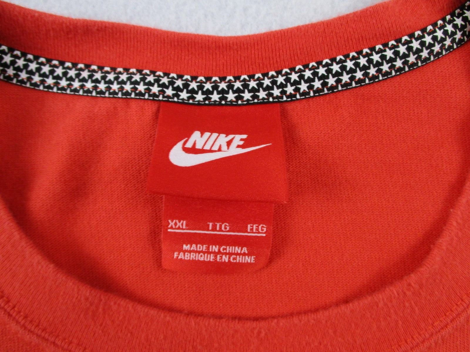 Nike Air Shirt Mens 2XL Orange Graphic Logo USA Athletics Sports Tee Crewneck4