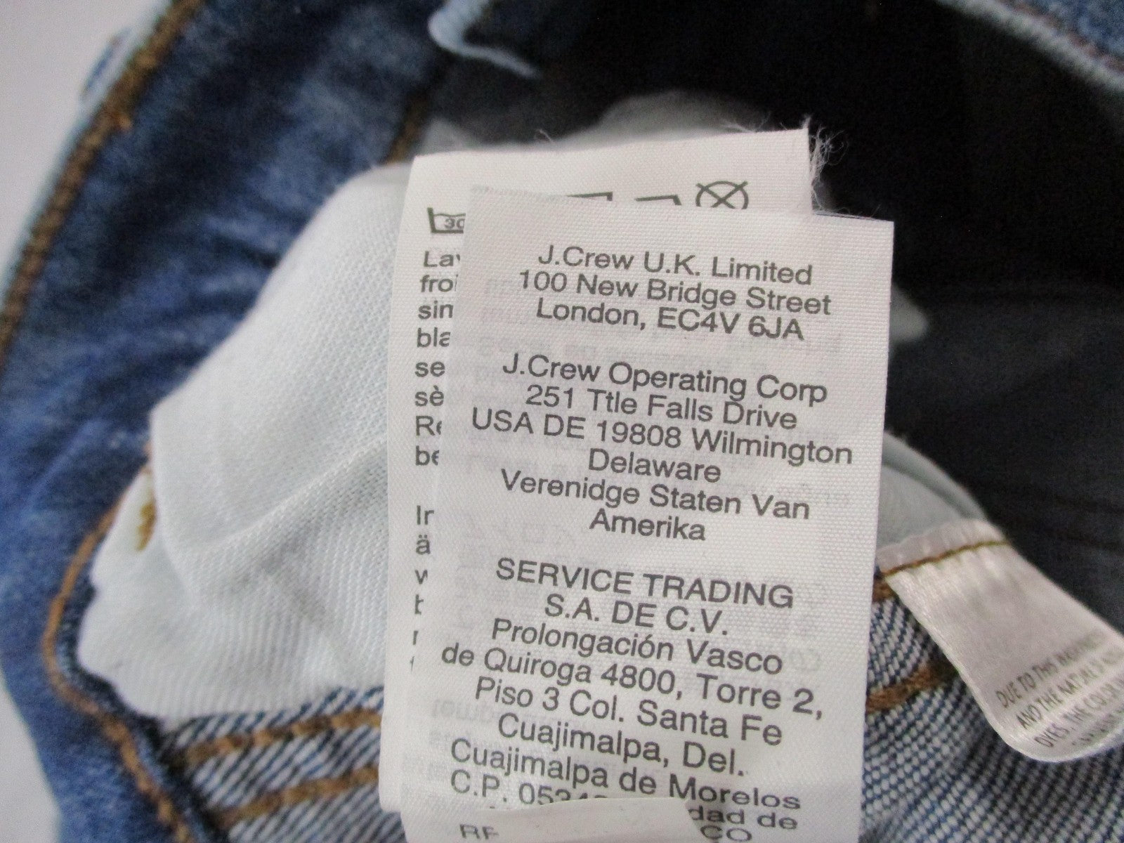 Madewell Jeans Womens 24 Blue High Rise Straight Button Fly Stretch Denim 14579