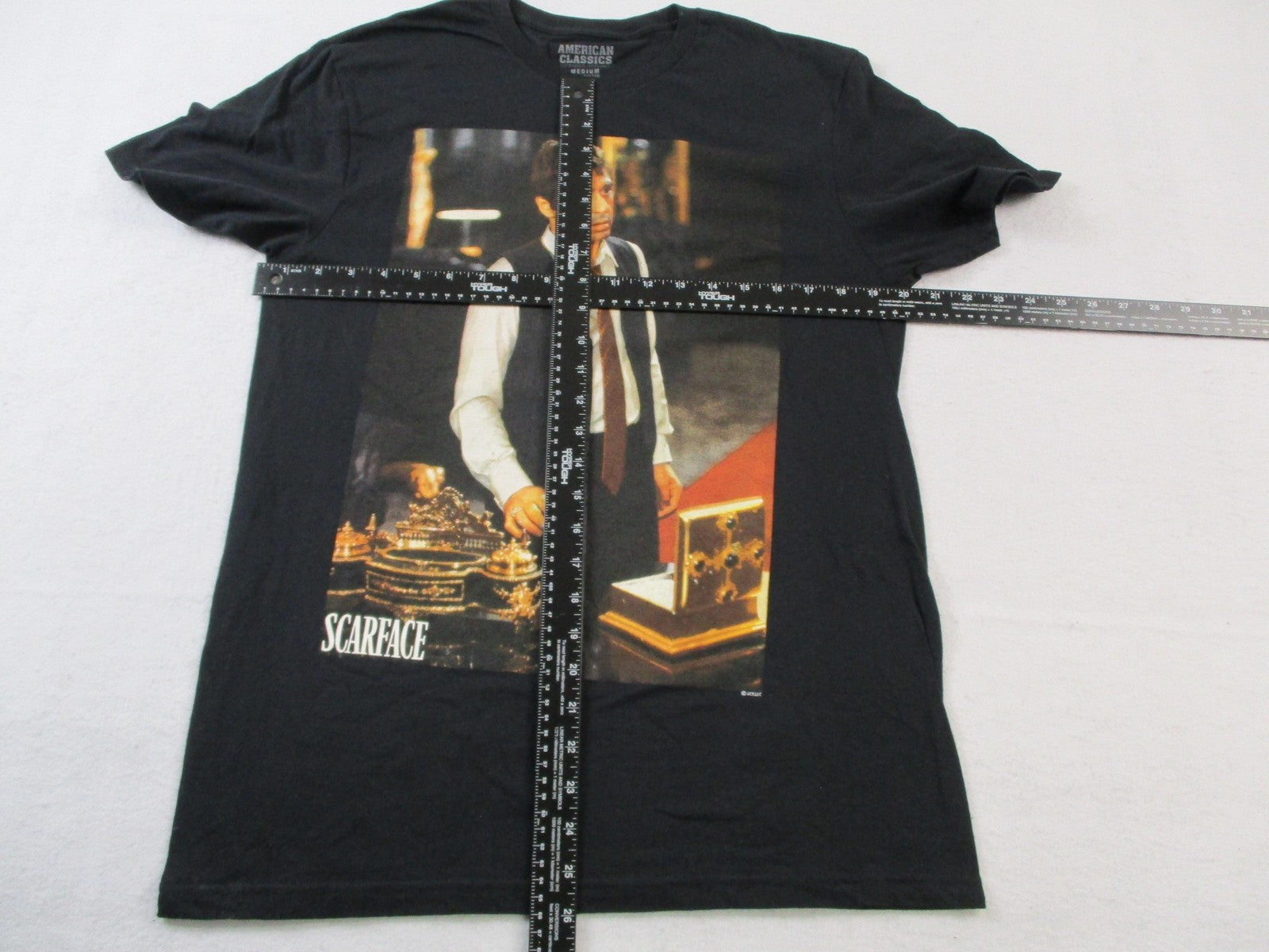 Scarface American Classics Mens Medium Black Tony Montana Graphic Tee 153715384