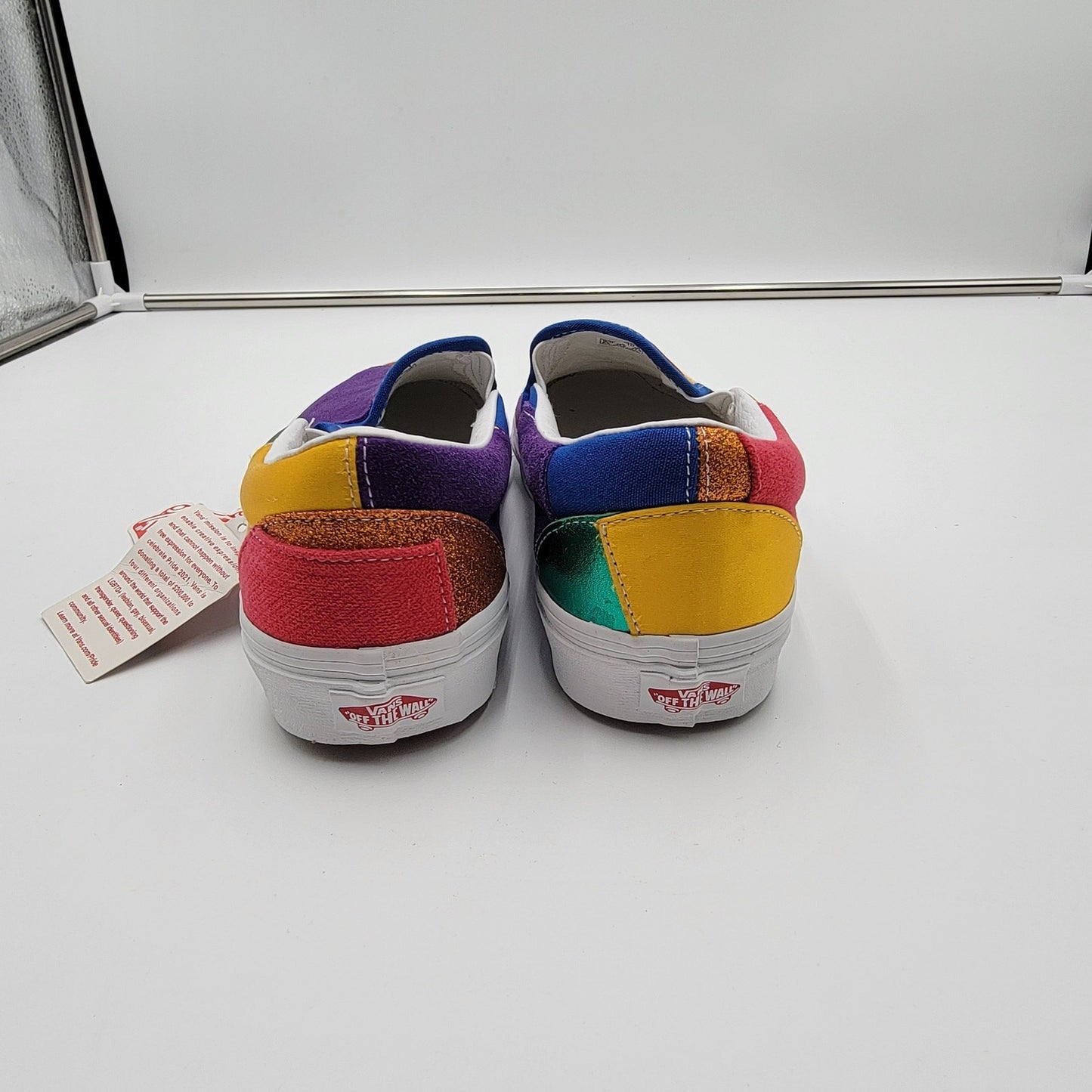 Vans Classic SlipOn (Pride) Patchwork Sz 9M/10.5W VN0A33TB44B13