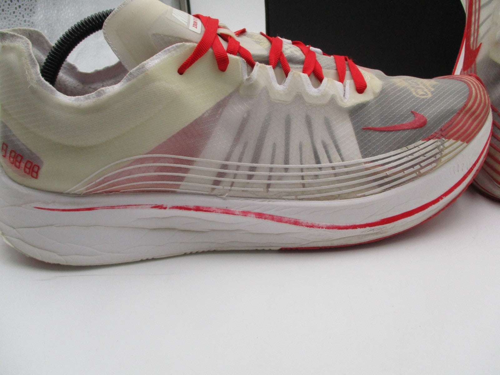 Nike NikeLab Zoom Fly SP 'Tokyo' Translucent / Red Sz 13 Men's AJ9282-100 (1B4)7