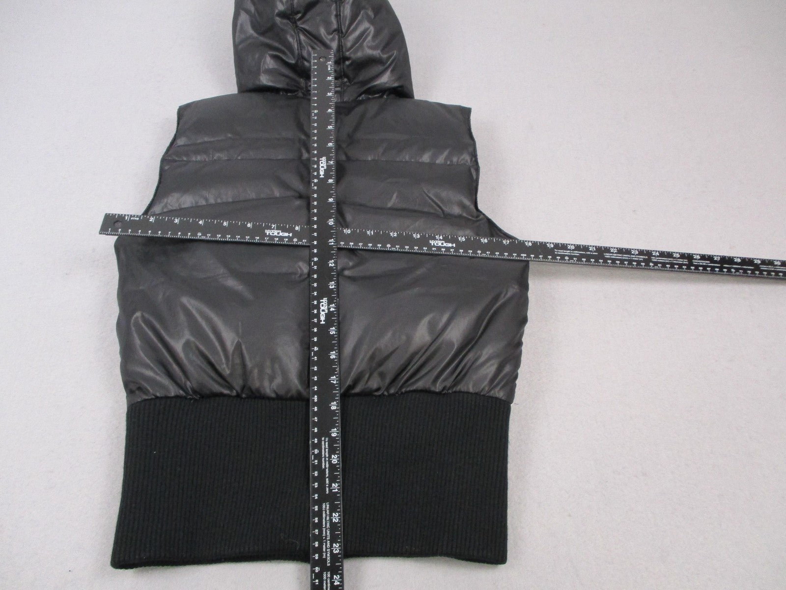 Triple F.A.T. Goose Vest Mens Medium Hooded Puffer Colorblock Quilted Zip5
