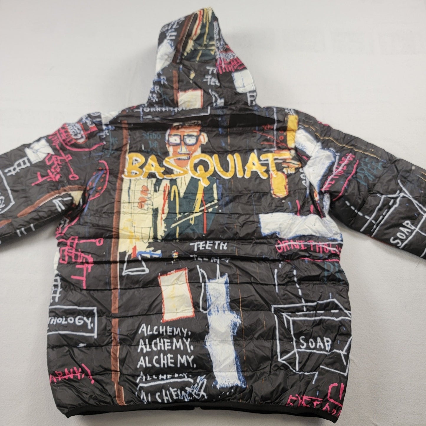 JeanMichel Basquiat x Members Only 'Alchemy' Puffer Jacket Sz L