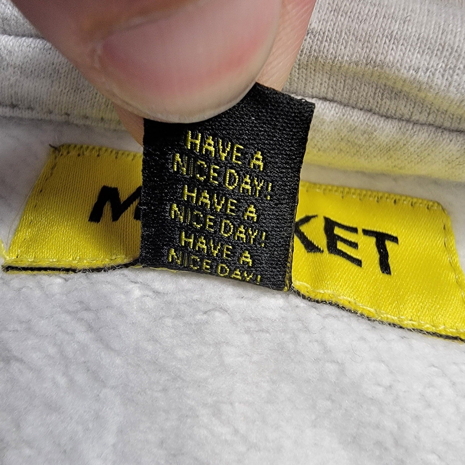 Market Studios Pixelated Logo Hoodie Sz M