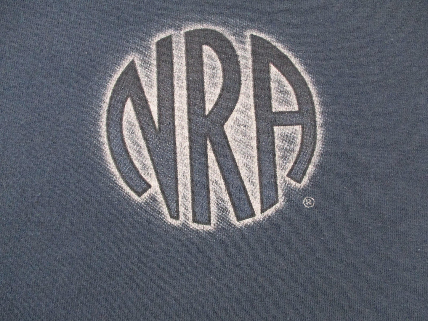 NRA Shirt Mens XL Blue Second Amendment Eagle Graphic Patriotic USA Tee 15674