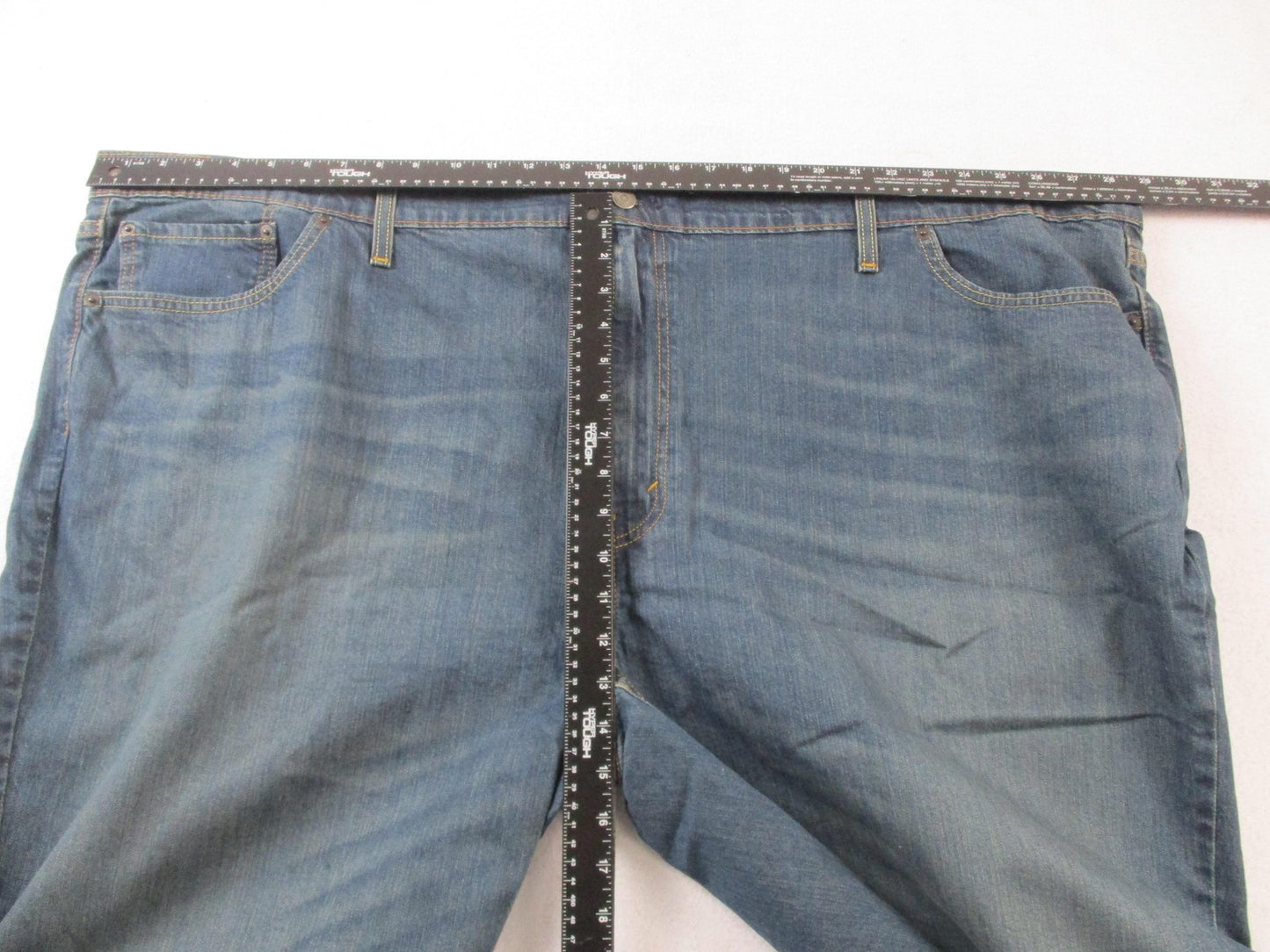 Levi's 559 Shorts Mens 56 Blue Denim Cutoff Raw Hem Big & Tall Bermuda 14206