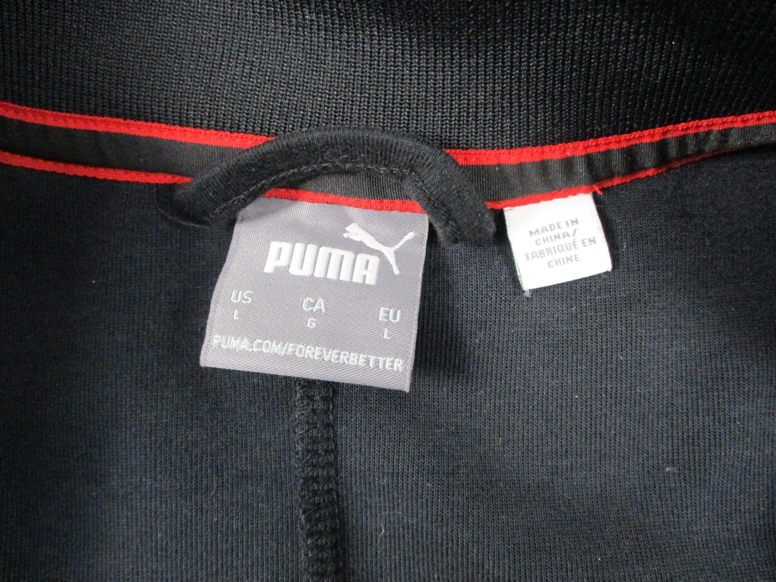 Scuderia Ferrari Set Mens L Top/XL Joggers Black Full Zip Formula 1 Racing Puma4