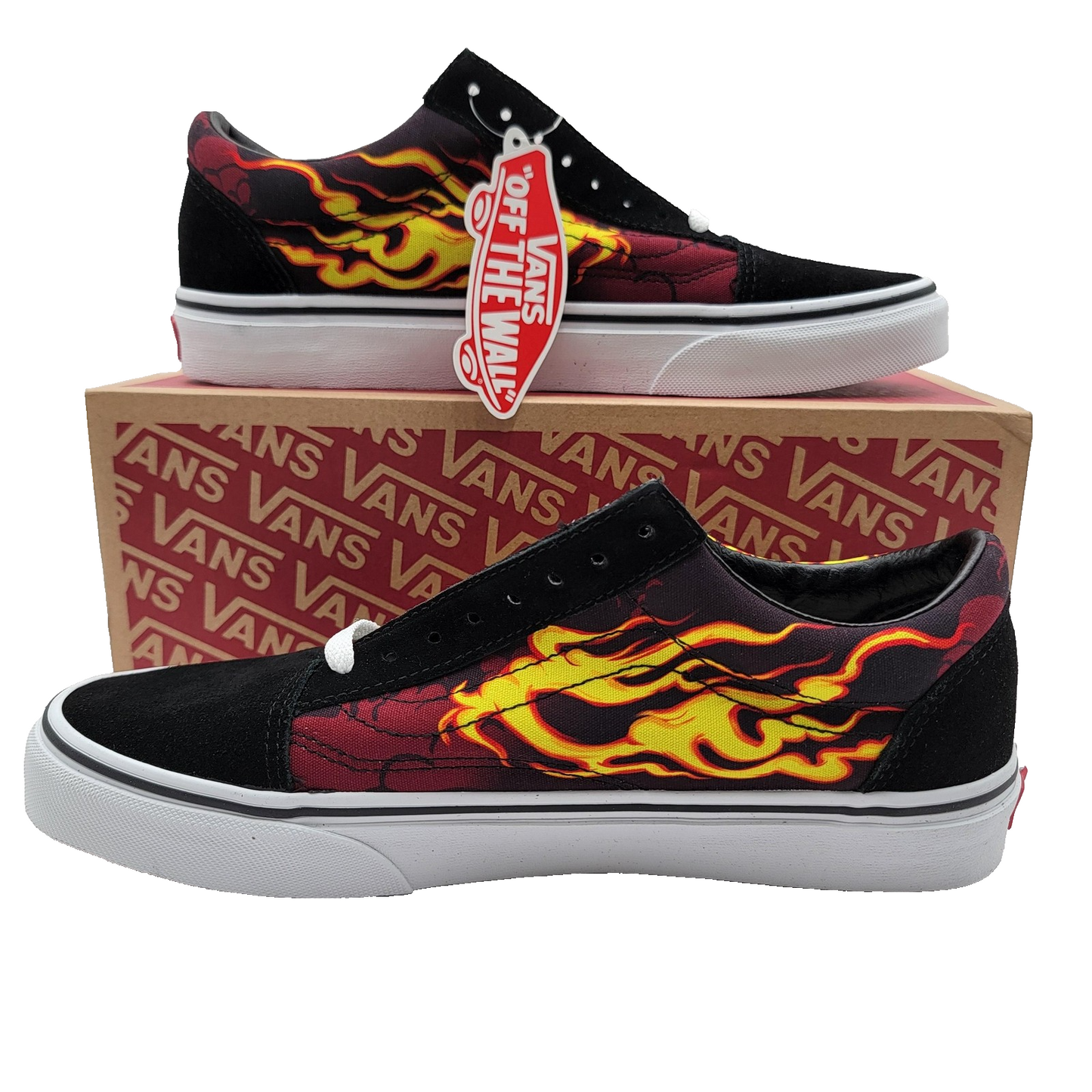 Vans Old Skool Black Samurai Rising Flames VN0A3WKT44I Men's