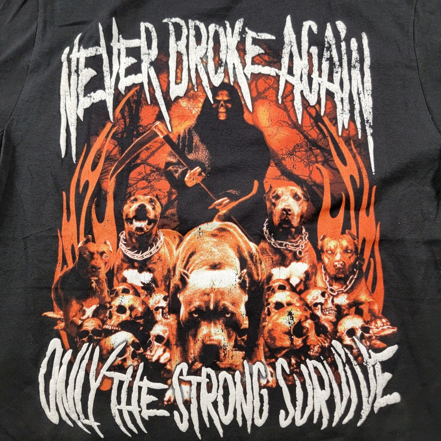 Young Boy Never Broke Again Only the Strong Survive Tee Black Sz L2