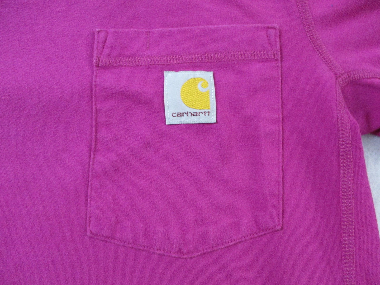 Carhartt Force Shirt Mens Small Pink Pocket Relaxed Fit Workwear TShirt Tee3
