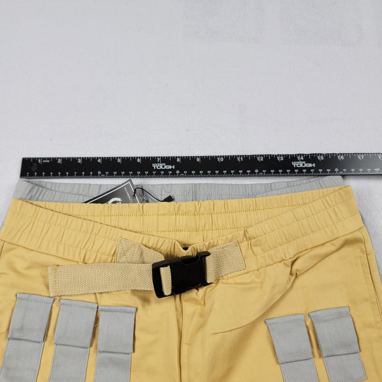 The Hideout Clothing Utility Tech Pants Bundle M Yellow + Grey Mint NWT Rare 8143