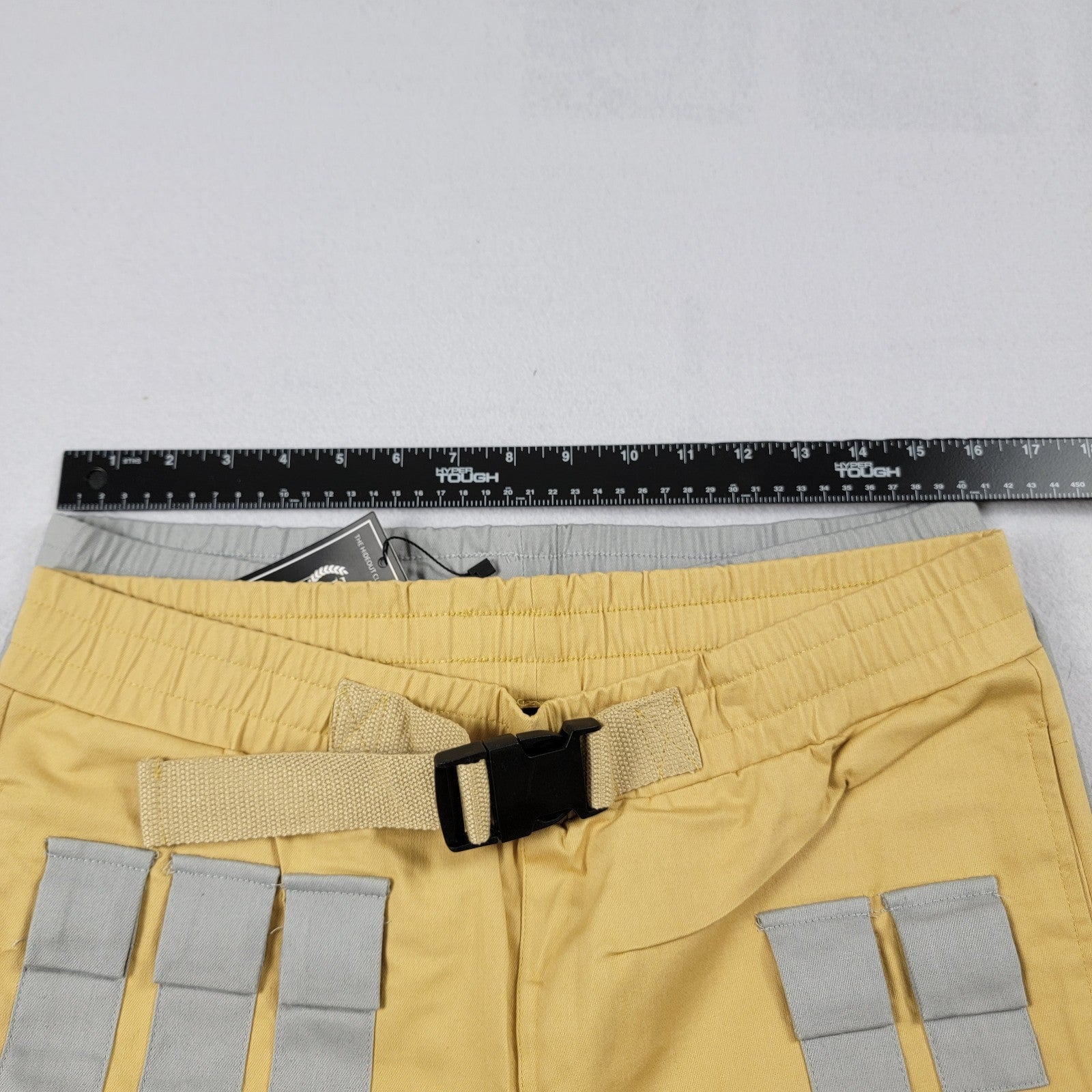 The Hideout Clothing Utility Tech Pants Bundle M Yellow + Grey Mint NWT Rare 8143