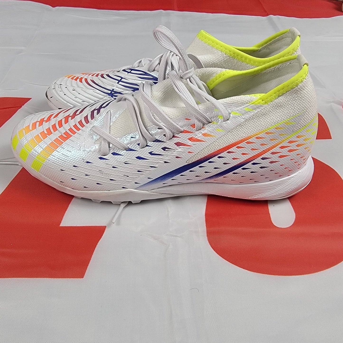 Adidas Predator Edge.3 TF 'Al Rihla Pack  White' Sz 8.5 GW0951
