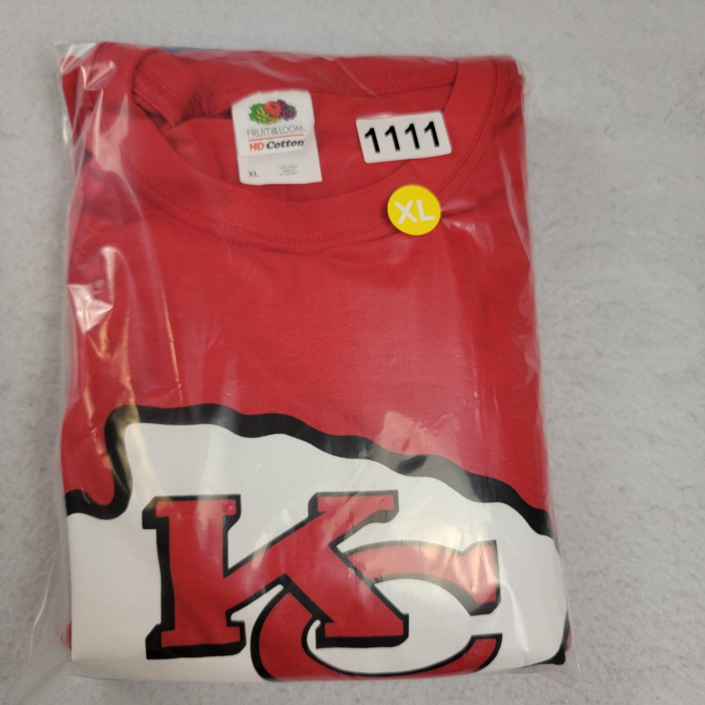 2 Pk Bundle KC Chiefs & Reebok Performance Workout Shirts Men's Sz XL