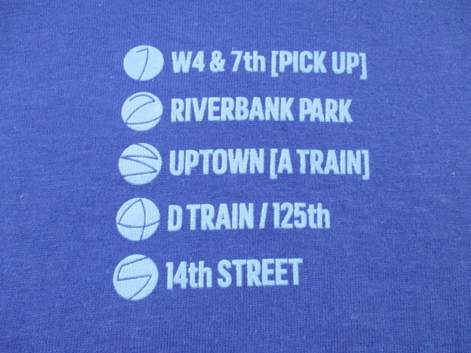 Adidas Shirt Mens Lg Royal Blue NYC Next Wave Basketball Subway Graphic Tee 13683