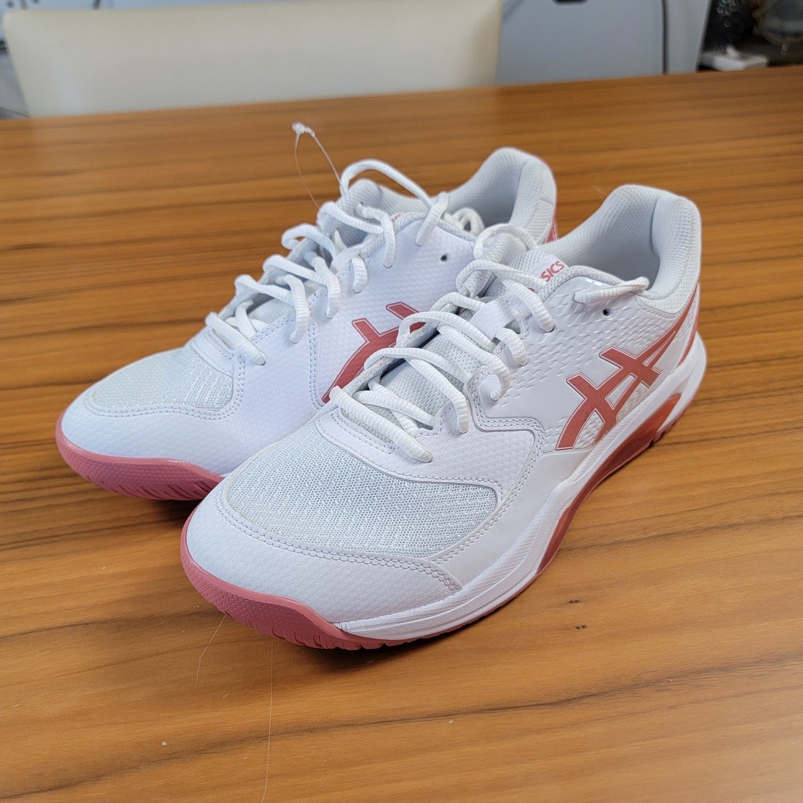 ASICS Wmns Gel Dedicate 8 'White Light Garnet' Sz 10.5 1042A237 1000