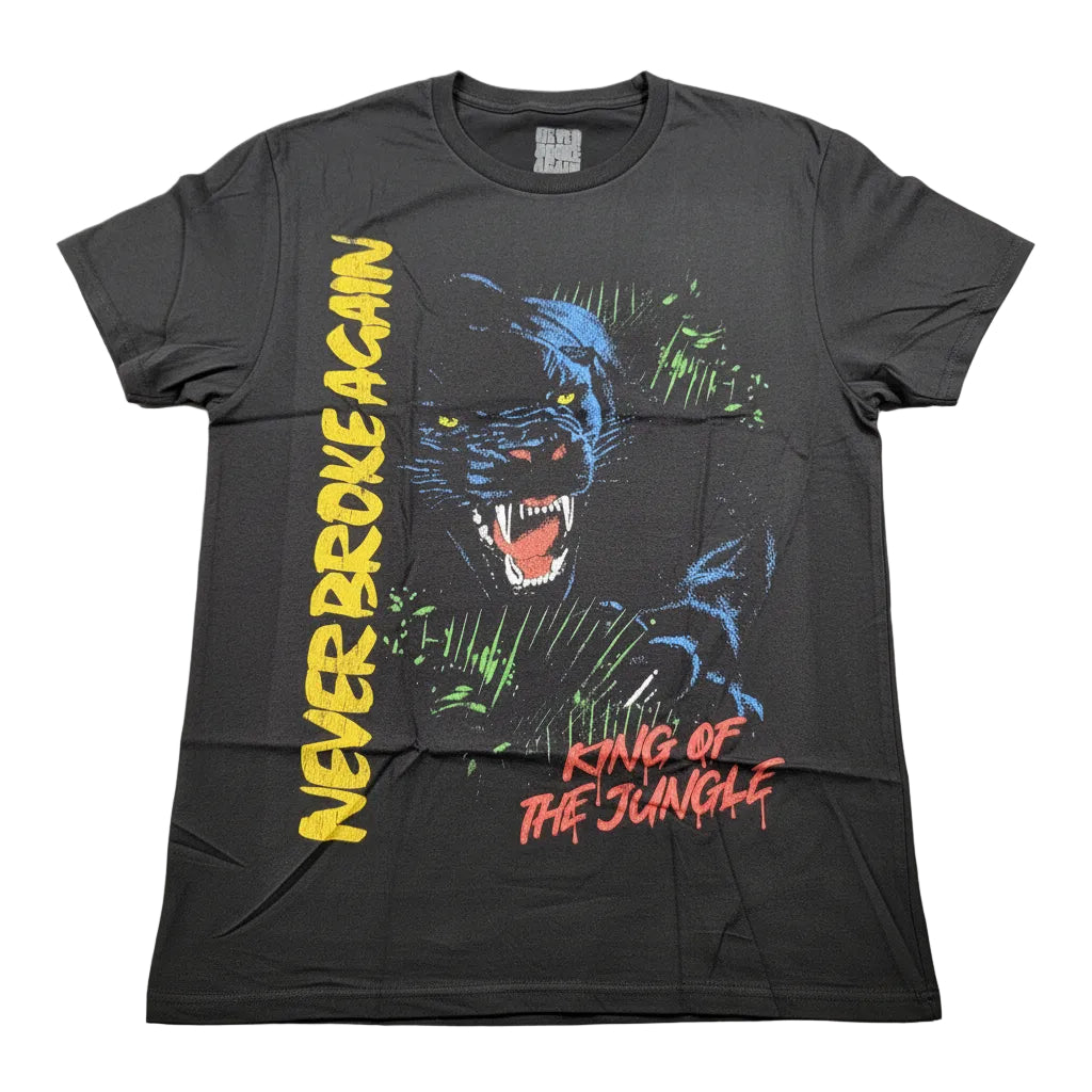 Young Boy Never Broke Again King of the Jungle Tee Black Sz XL0