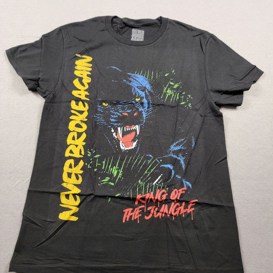 Young Boy Never Broke Again King of the Jungle Tee Black Sz XL0