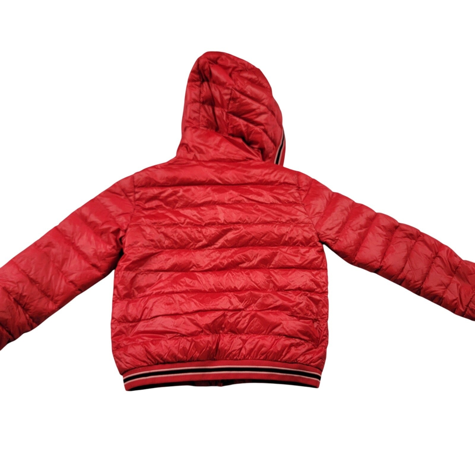 Moncler Kids Eliot Giubbotto Red Down Puffer Jacket Size 8