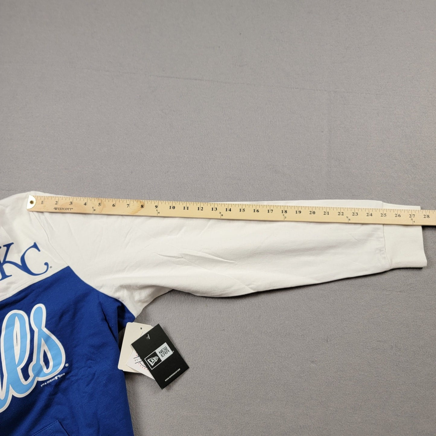 New Era Kansas City Royals MLB Hoodie 2X Blue White Full Zip Sweatshirt NWT 51711