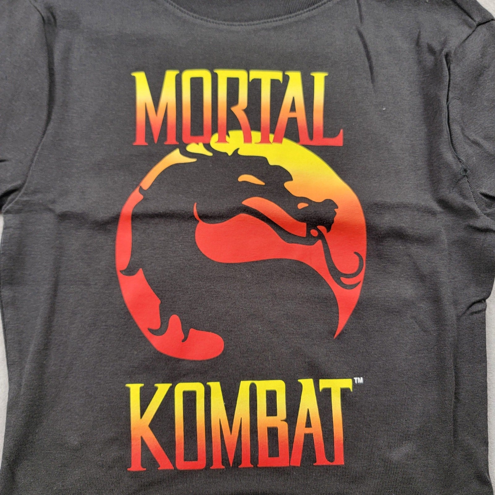 Mortal Kombat Klassic  x Forever 21 Cropped Tee Kids Sz S3