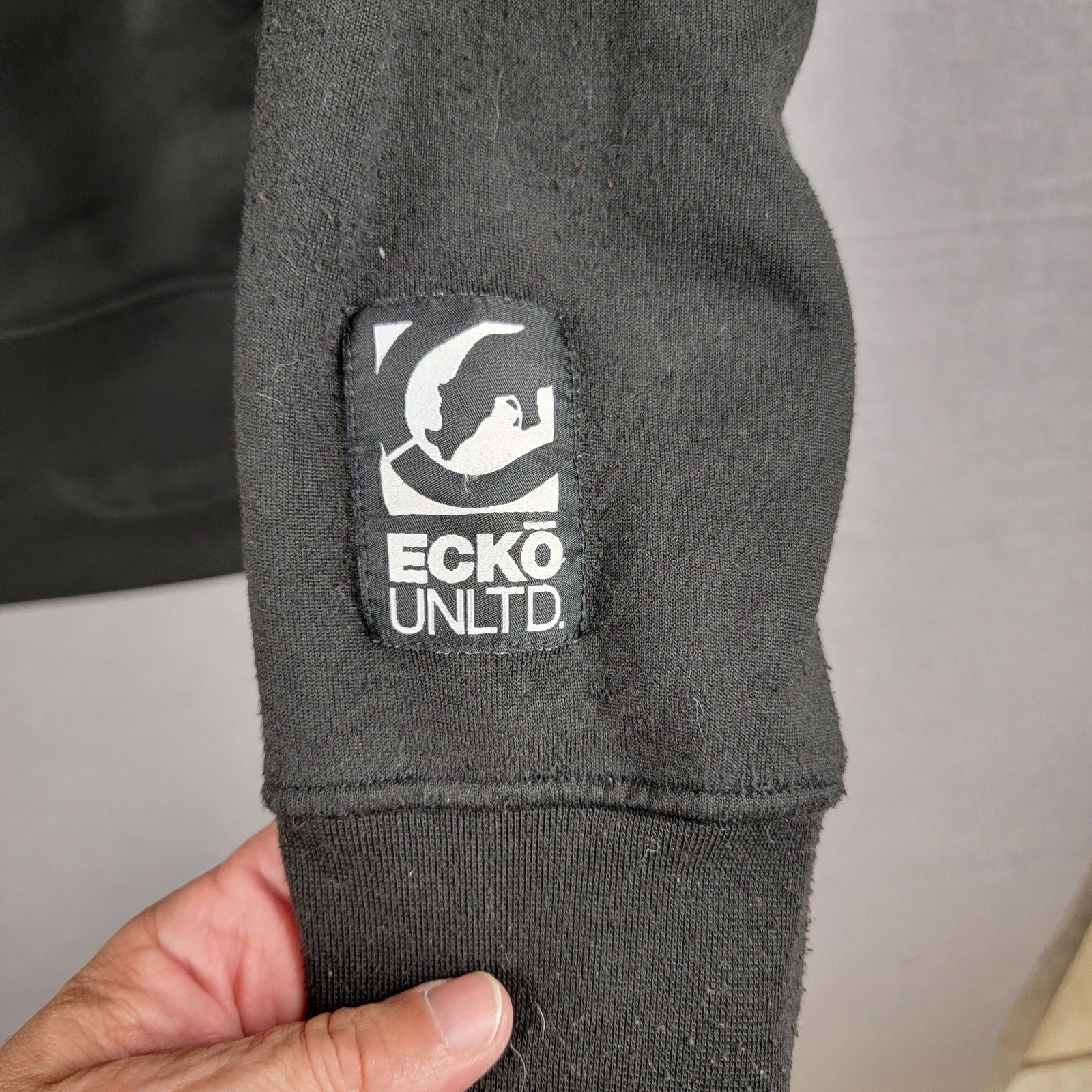 Ecko Unltd Rhino Logo Black Pullover Hoodie Men’s XL