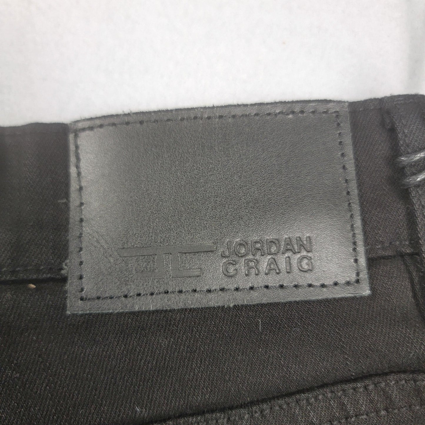Jordan Craig Ross Jeans Womens 30x32 Black Skinny Tapered Fit Distressed