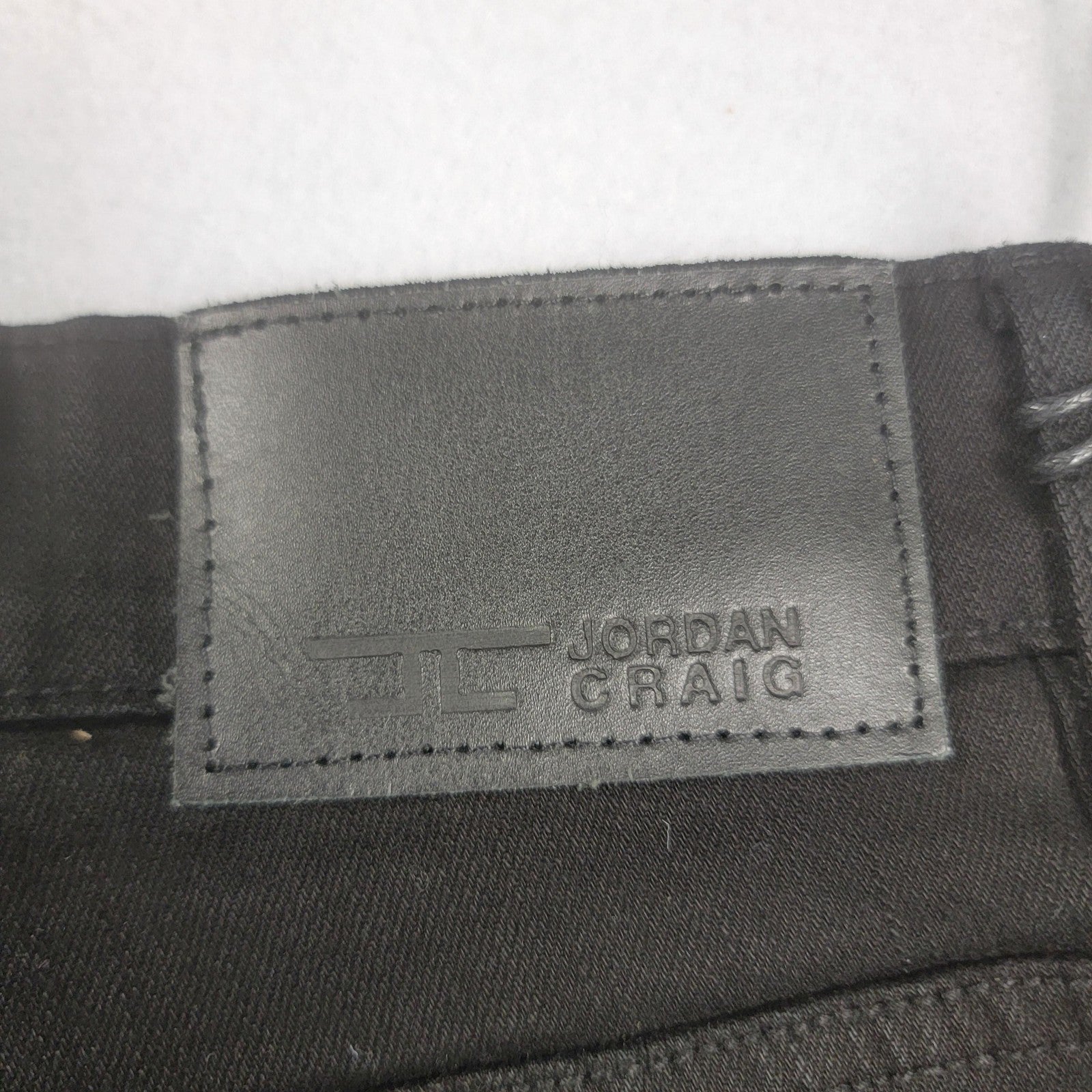 Jordan Craig Ross Jeans Womens 30x32 Black Skinny Tapered Fit Distressed