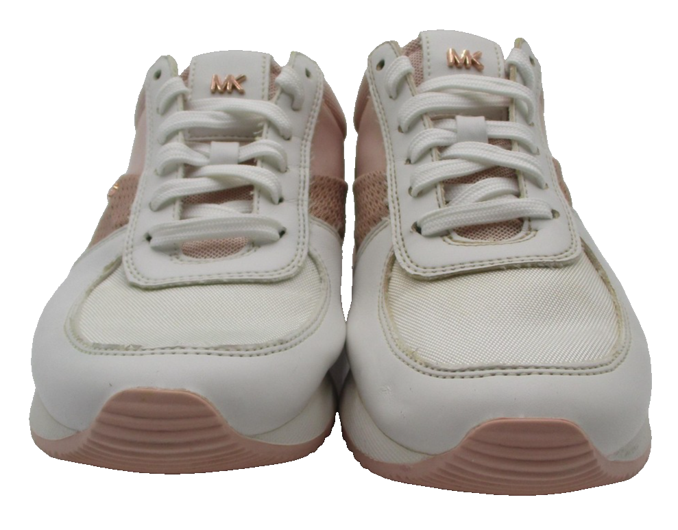 Michael Kors Shoes Womens Size 7.5 Pink Rose Gold Colorblock Sneakers AN21A 1P94