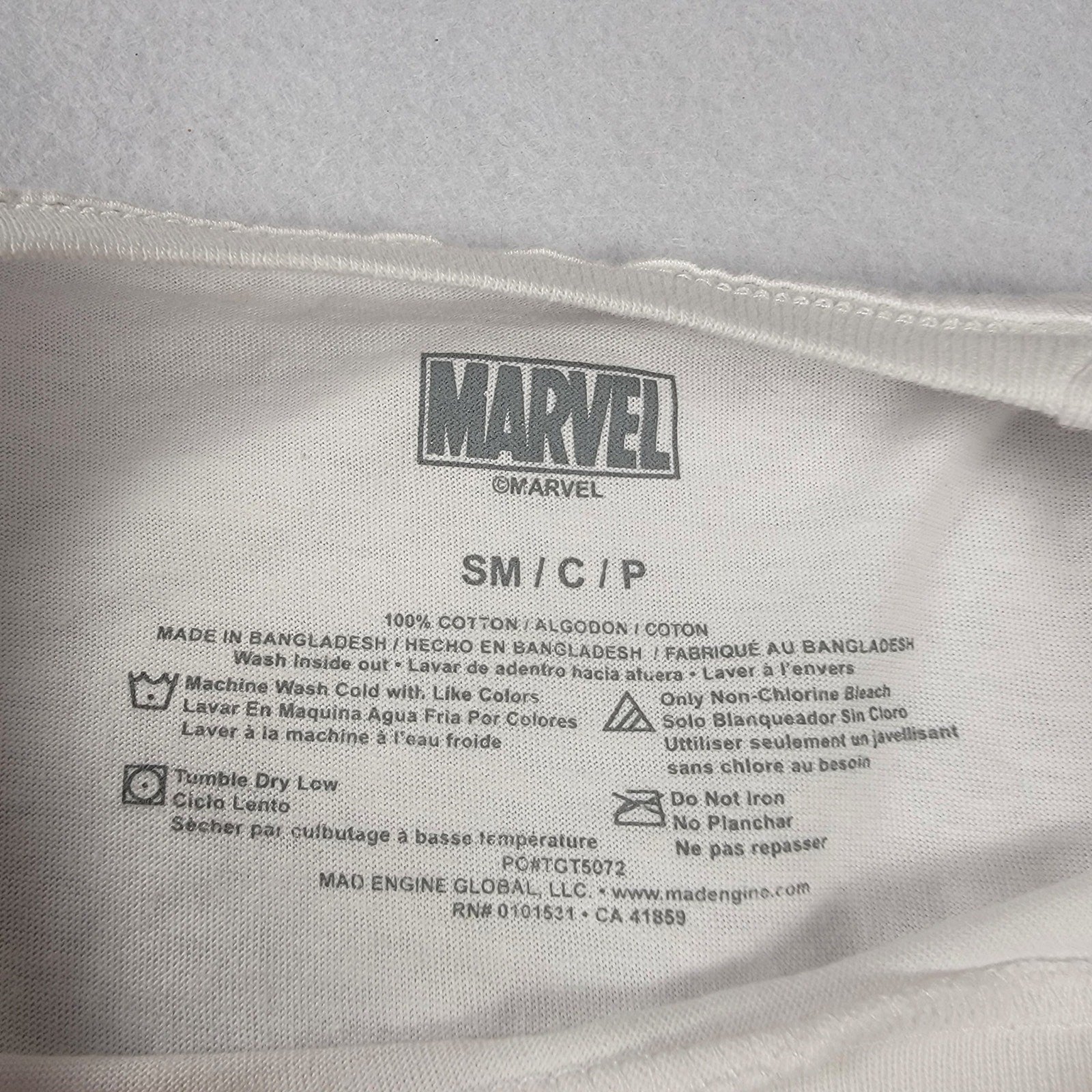 Marvel Comics Mad Engine All Characters Mens White Tshirt Sz S