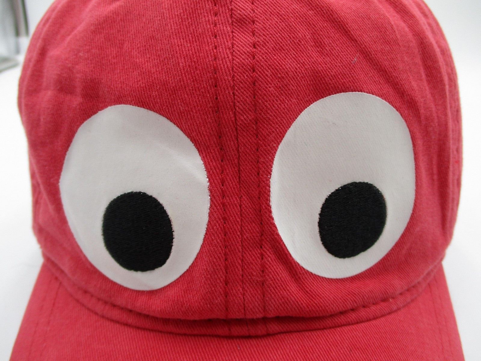 Crewcuts Hat Cap Strap Back Boys L Red Googly Eyes Cartoon Novelty Baseball1